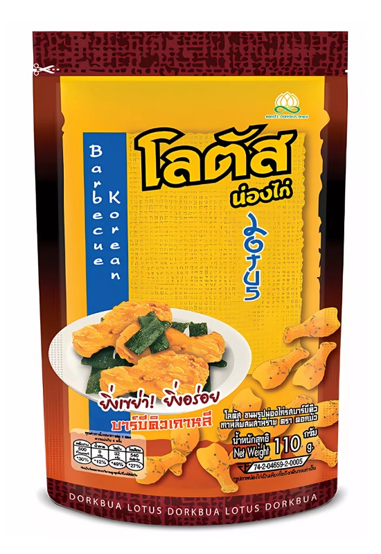 Snack Drumsticks gusto barbecue coreano - Dorkbua 110g.
